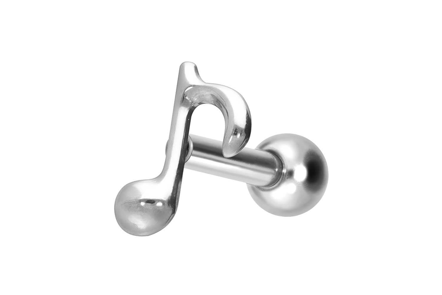 Titan Ohrpiercing mit Innengewinde ACHTELNOTE